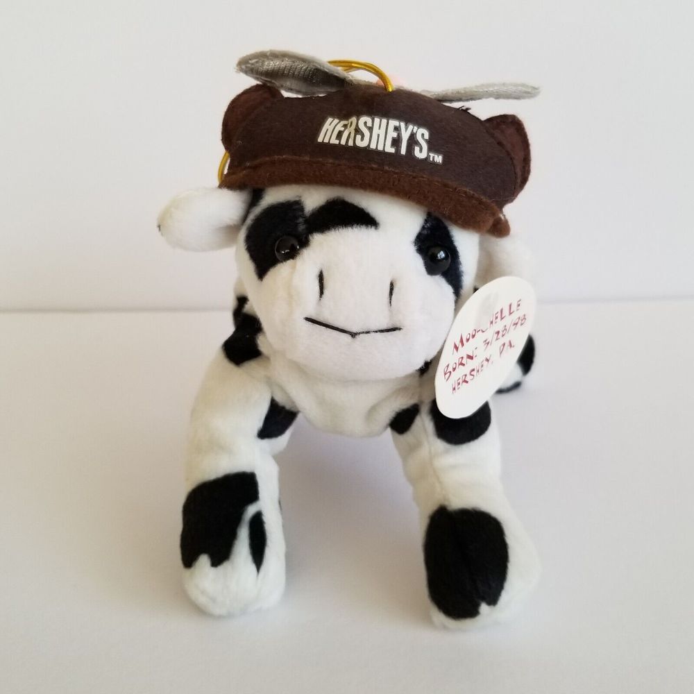 1998 Hershey Baby Calf Plush Moo-Chelle Stuffed Animal Advertising 7 Inches Long